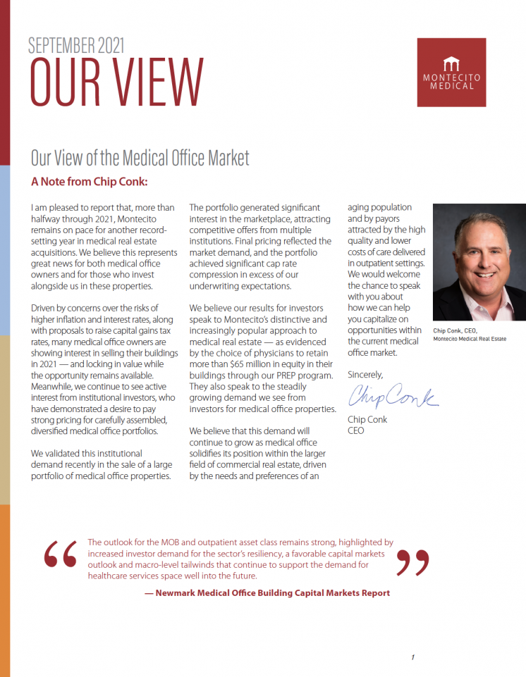 Montecito Medical Market Update